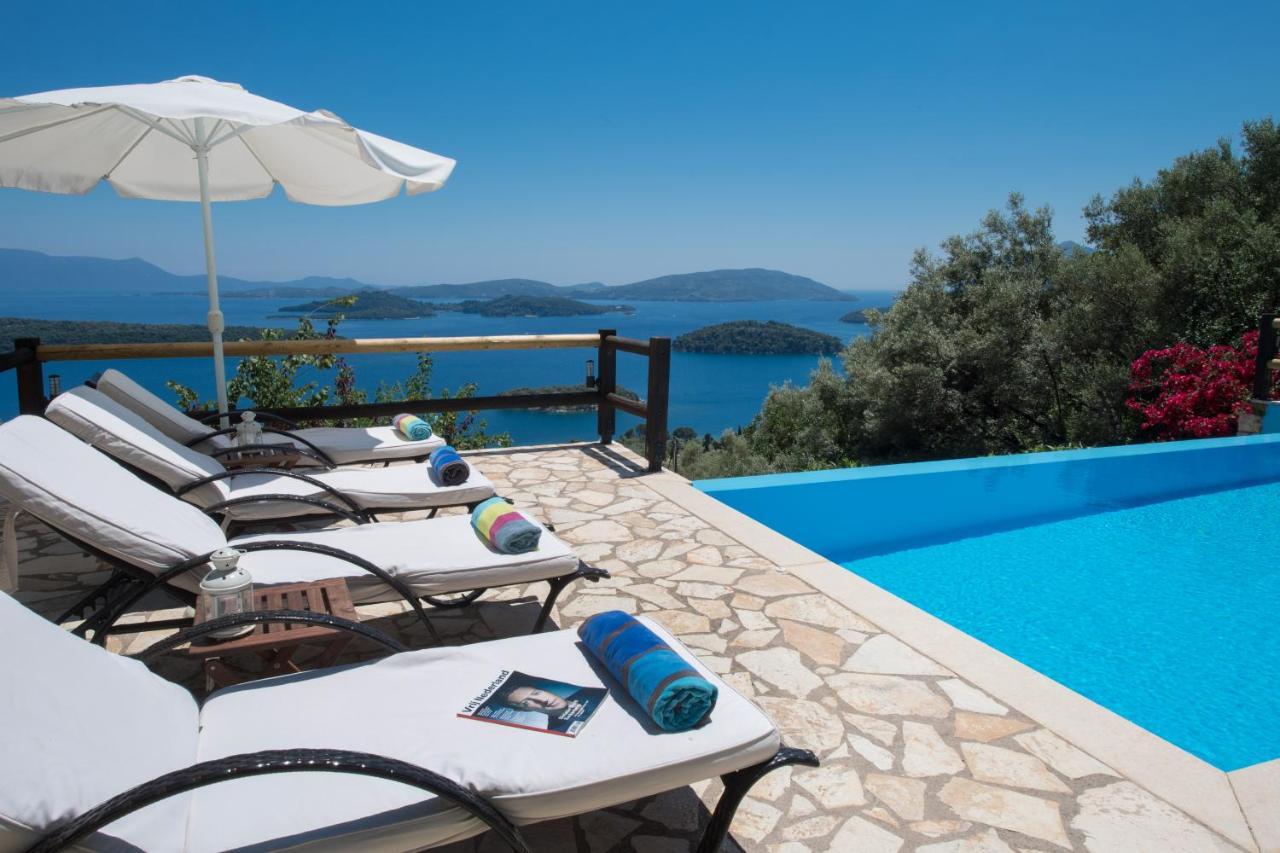 Villa Pasithea - Breathtaking Seaviews, Infinity Pool, Privacy, Close To The Beach Nydri (Lefkada) Exterior foto
